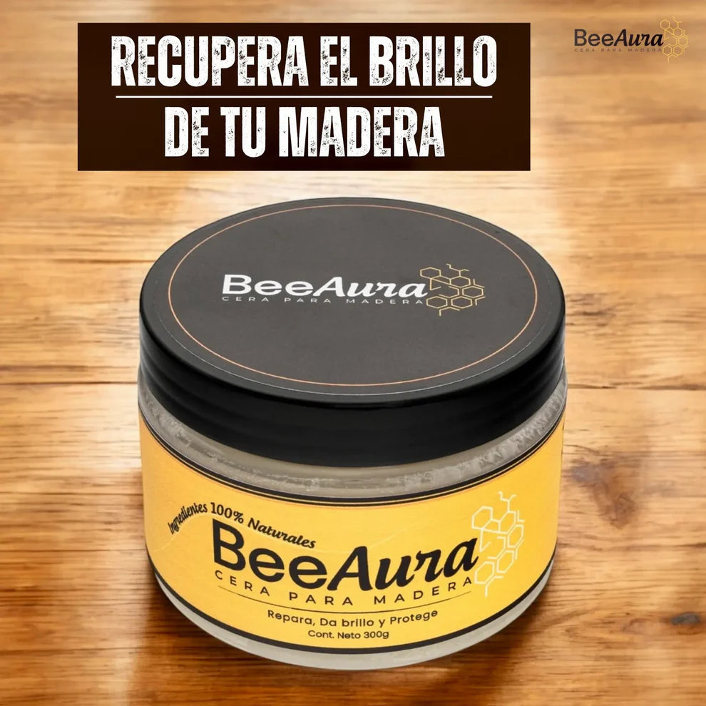 BeeAura™ Cera Restauradora Premium de madera